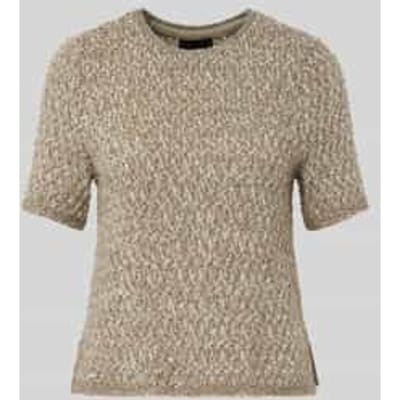 T-shirt van wolmix met pailletten