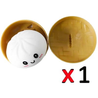 Reusachtige Knoedel Squishy, Jumbo Knoedel Squishy Speelgoed met Stoommandje, Angstverlichtend Knijpspeelgoed voor Decompressie en Sensorisch Spel brown
