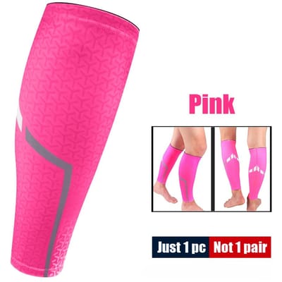 1 PIÈCE Manches de Compression Active pour Mollets Jambières Shin Splints pour Course à Pied Vélo Basketball Football Respirant Protection Fitness XL