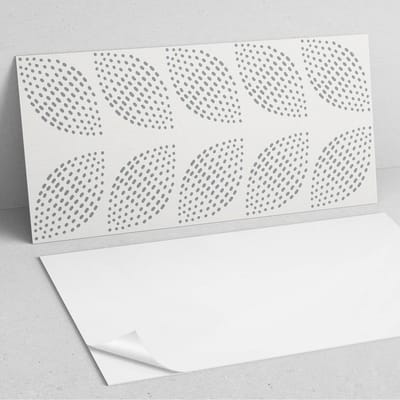 Coloray Wandpanelen Zelfklevend - Bladpatroon met stippen PVC Wandpaneel - 100 cm x 50 cm - Grijs Wandbekleding Zelfklevend - 1 stuk - Texturen Wandpanelen Zelfklevend - Keuken Wandpanelen - Wandpanelen Badkamer