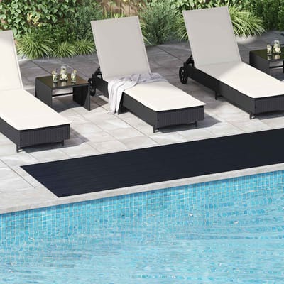 vidaXL - Vloermat - met - fijne - rib - Zwart - 1 - x - 5 - m - Rubber