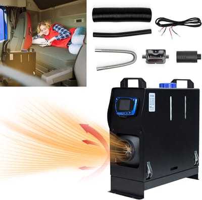 ACXIN Diesel Standkachel 8KW 12V – Luchtverwarmer met LCD & Afstandsbediening Zwart