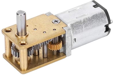 Dailygoody - Mini Metal Gear Motor - Micro Elektrische Ventilatormotor - Hoge temperatuurbestendigheid - Compact formaat - Snelheidsreductie - Ideaal
