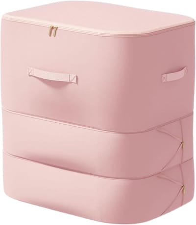 Opbergzak - Kledingopslag - Ruimte Besparen - Zelfcomprimerend - 52 x 42 x 56 cm - Roze