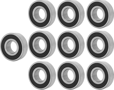 10 groefkogellagers 6203-2RS 17 x 40 mm geruisloos langzaam lopend stalen lager - stabiele prestaties - hoge kwaliteit .