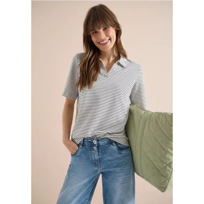 Poloshirt met korte mouwen en strepen