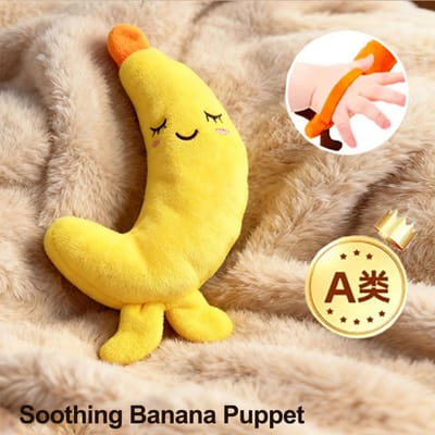 Baby Slaapcomfort Pluche Handpop - Een Kalmerend Speeltje Om De Baby's Stemming Te Verbeteren & Comfort Te Bieden Kerst Verjaardag Cadeaus 13cm