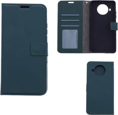 LuxeBass Hoesje geschikt voor Xiaomi Mi 10T Lite - Boekhoesje met kaartvakken - Groen gsm hoesje - telefoonhoes - telefoonhoesjes