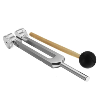 128HZ Aluminium Stemvork Chakra Hammer Bal Diagnostische Set