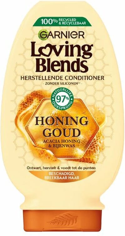 Garnier Loving Blends Honing Goud Conditioner - 3 x 250 ml - Voordeelverpakking