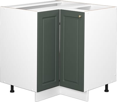 Vicco Fame-Line Hoekkast – 80.5 cm, WB Antraciet Groen-Goud Landhuis