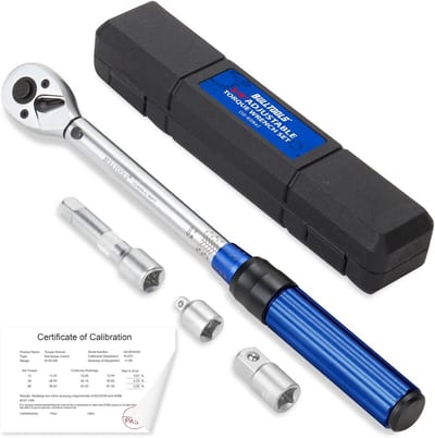 Momentsleutel 3/8 inch 10-60 Nm - Met 90 Tanden Ratel - Voor Auto, Motor en Fiets