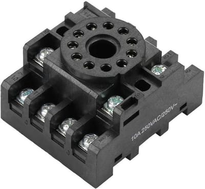 Dailygoody - 11 Pole Power Relay - Rail Mount - Hoogwaardige 8-pins
