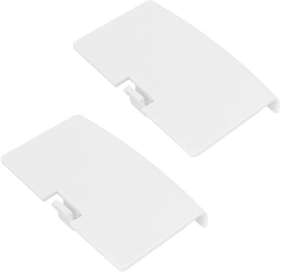 2 Stuks Vervangende Batterijhoezen voor Game Console Wit