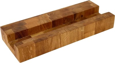 Famanu – Snijplankhouder van eikenhout voor hakblok en houten snijplanken antislip