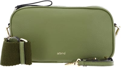 abro Leren Schoudertas Leather Dalia Crossbody Bag Tina Oliv Groene