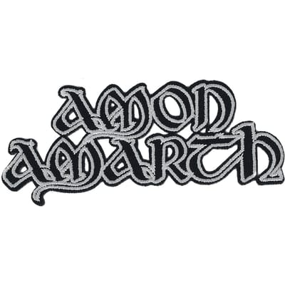 Amon Amarth Patch - Cut-Out Logo - voor Geen - zwart