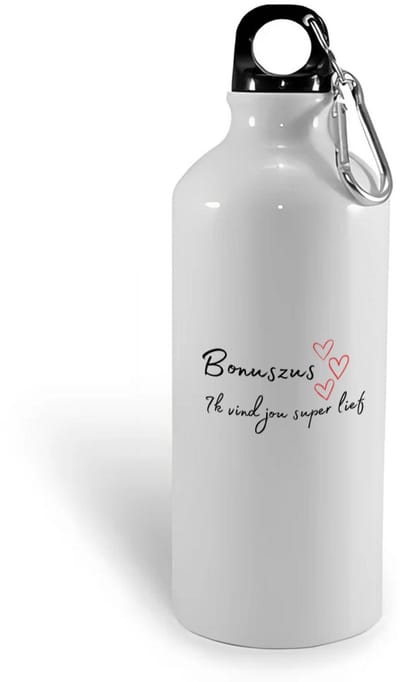 Hacebo® - bonuszus ik vind jou super lief waterfles - Zus - de liefste zus - verjaardag - cadeautje voor zus - zus artikelen - kado - geschenk - water fles - 400ML