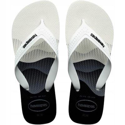 Havaianas top max basic witte slippers comfortabele teenslippers voor op het strand 47/48 gray