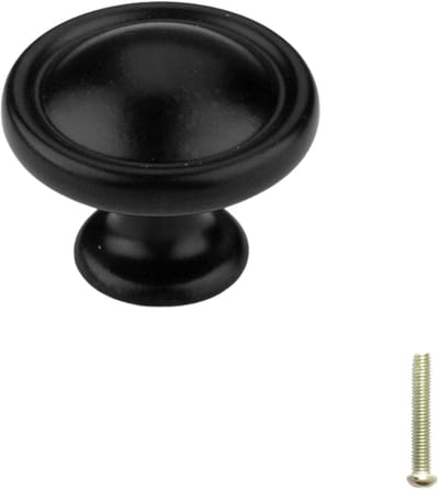 Zwarte Kastknop - Meubelknop 3cm – Handvat - Meubelknoppen - Kastknoppen