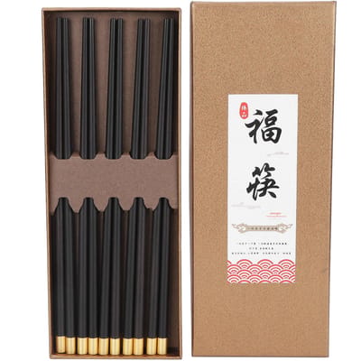 Chopsticks Set in Chinese Stijl Huishoudelijk Servies Bestek voor Thuis Hotel Restaurant Cadeau 5 Paar
