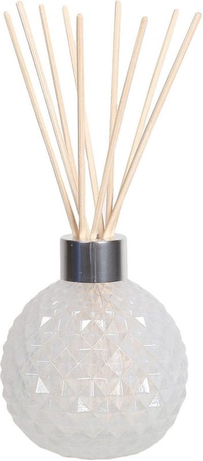 Geurstokjes - Woodbridge - Diffuser - Lege glazen Geur verspreider met 50 rotan stokjes set - Wit