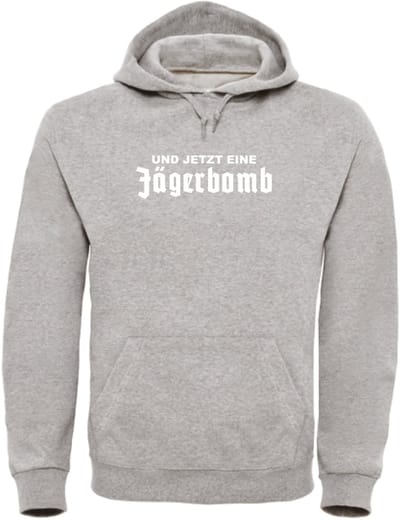 Jägerbomb wintersport hoodie grijs S - soBAD. | Foute apres ski outfit | kleding | verkleedkleren | wintersporttruien | wintersport dames en heren