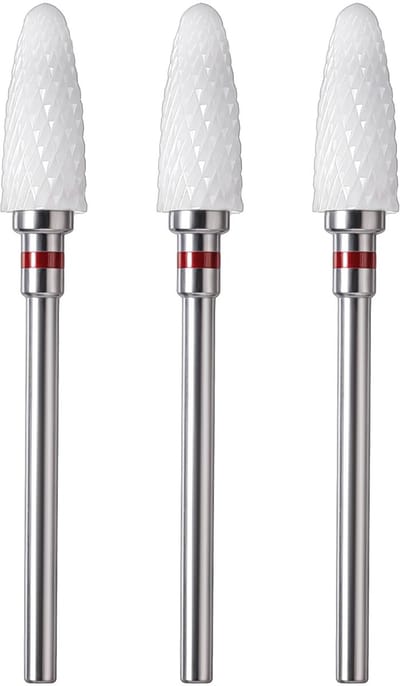 Dailygoods- Nagelboren Professionele Set - 3 Stuks Hardmetalen Boren