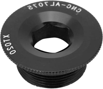 Crankschroeven voor Fietsen - Aluminium Crankset Arm Bevestiging, BB As Schroeven en Crankcover - Zwart