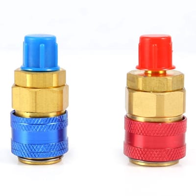 Dailygoods - Pressure Couplers - R134a Adapter - Snelkoppeling - Populaire kleur - Koelsysteem - Voor auto airconditioning - Adapter plug