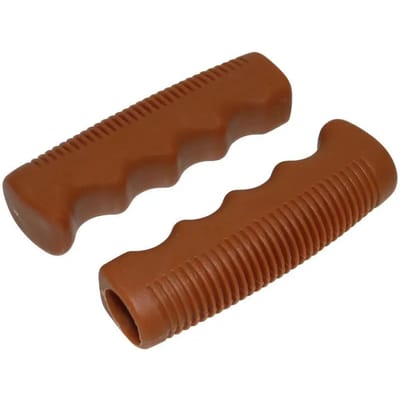 Paar rubberen handgrepen vintage P2R Caramel Preforme