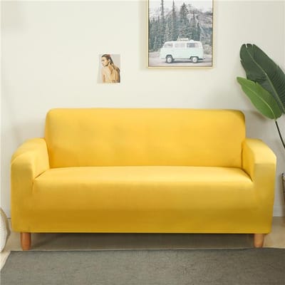 Eenvoudige Bankhoes Elastische Bankhoes Strakke Omslag Allesomvattende Hoekhoes voor Modulaire Banken Cases Voor Meubels 1 2 3 4 Zits voor Thuis 1-Seat 90-140cm