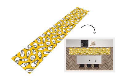 Keukenloper - Loper keuken - Cartoon - Lampen - Patronen - 300x50 cm - Keukenloper vinyl