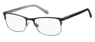 Fossil FOS 7077 Matte black dark ruthenium 54/18/145 MAN Brilmonturen