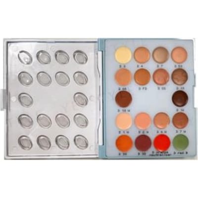 Kryolan - Derma Color Camouflage Mini Palette 18 Colors 14g
