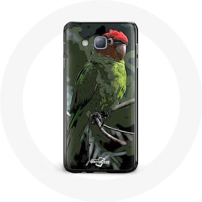 Case voor Samsung galaxy J7 2016 Pionus Parrot Rood Groen