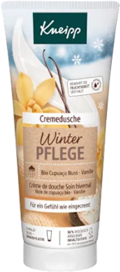Kneipp Crèmedouche Winterpflege - Winterverzorging 200 ml - Met Cupacu noten & Vanille - Douchecrème - Winter Douchegel