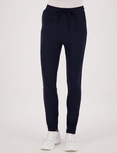 Je m'appelle Travelstof Dames Broek Regular fit Met stretch - Blauw - Maat S