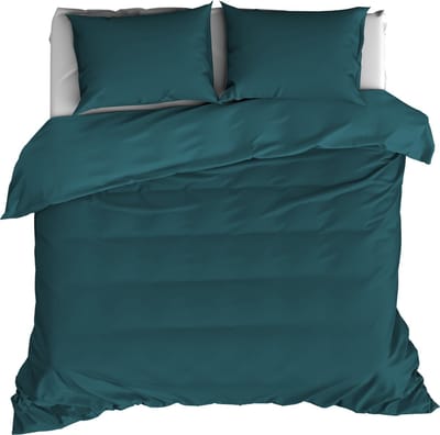 De Witte Lietaer Dekbedovertrek Katoen Satijn Olivia - Tweepersoons - 200 x 200/220 cm - Groen