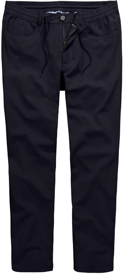 Boston Park - Heren - Jeans Buikfit FLEXLASTIC® Regular Fit 5-pocket - Navy blauw - Maat L