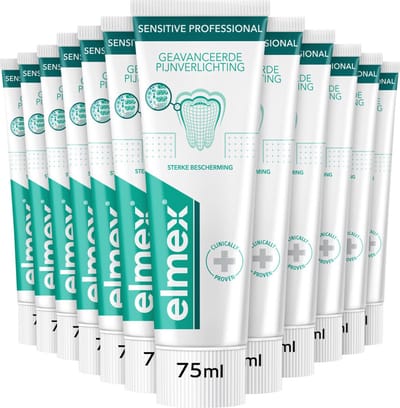 Elmex Tandpasta - Sensitive Professional - Voordeelverpakking 12 x 75 ml