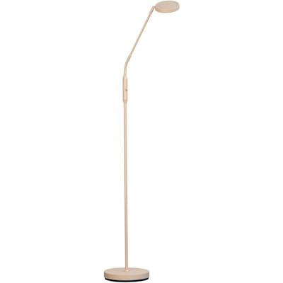 FISCHER & HONSEL LED vloerlamp Sorento, hoogte 138 cm, zandkleurig, metaal, CCT