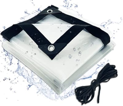 Unyqoos® Waterdicht en transparant afdekzeil voor tuinmeubelen en planten 3x2 meter