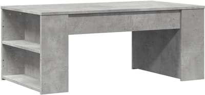 Salontafel - Bijzettafel Koffietafel - Woonkamer Meubilair - Glad Oppervlak - 102x55x42 cm - Betongrijs