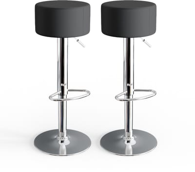 Vicco Barkrukken set van 2 – 33 x 92 cm 2 delen Zwart