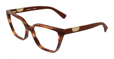 Longchamp LO2785 Striped brown 55/16/140 WOMAN Brilmonturen