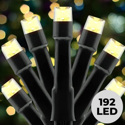 Lomera Kerstverlichting - Kerstlampjes - Kerstboomverlichting - LED Lichtsnoer - 192 LED Lampjes - Warm Wit Licht - Op Batterijen - 8 Verschillende Functies - Timer Functie - 6-18Uurs Timer - Automatisch In- en Uitschakelen - 14.50 Meter