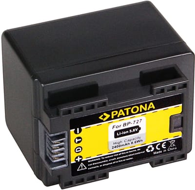PATONA Battery for Canon BP-727 Canon HF R36 HF38 HF306 HFR46 HF48 HF406