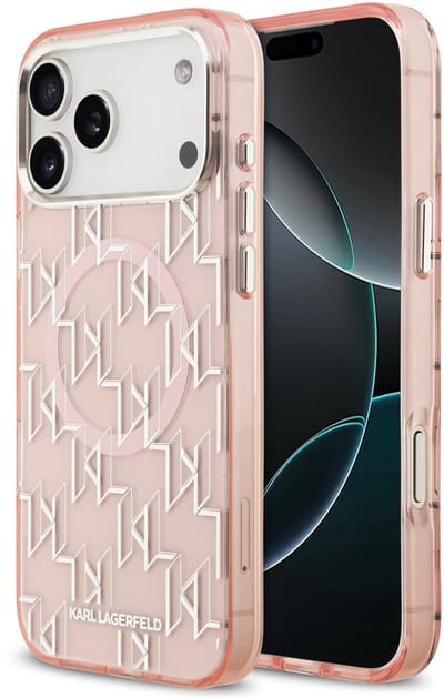 Karl lagerfeld telefoonhoesje voor iPhone 17 Pro Max - MagSafe geschikt - Roze