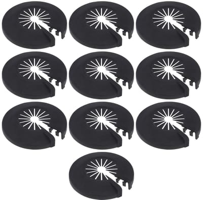 Dailygoods- Pijpafdekking 10 stuks - Kunststof - Decoratieve Afdekking - Radiator Rozen - Pijpdop - Binnendiameter 29 mm - Pijpcover